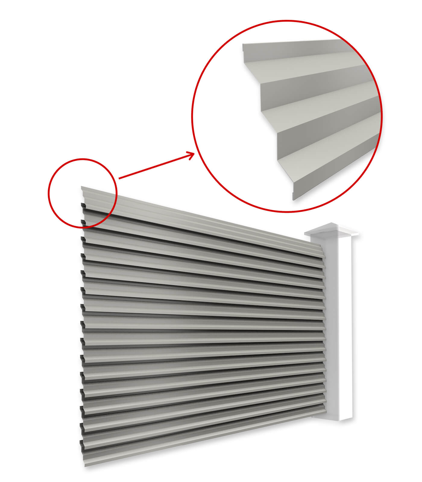 Ламели Елочка для забора-жалюзи в Актобе