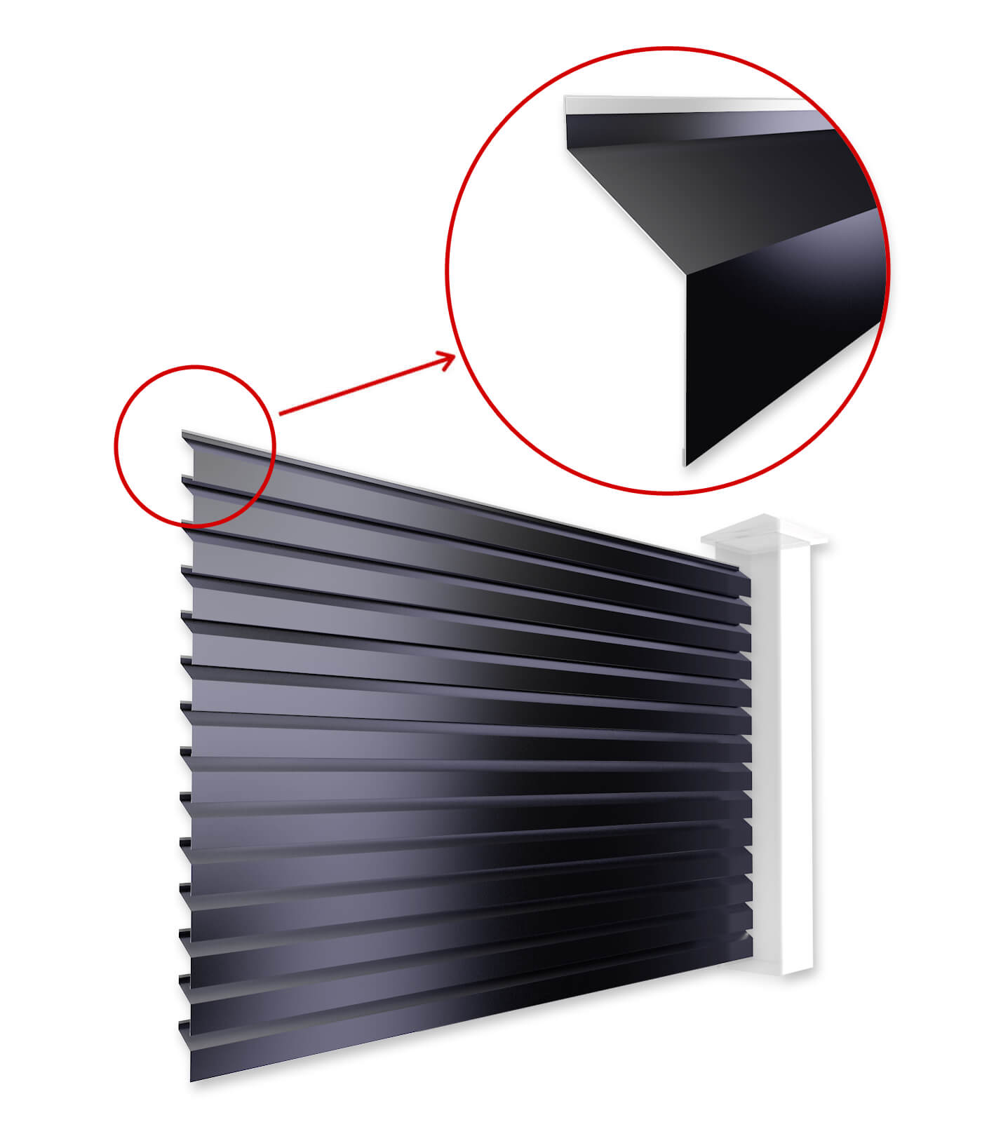 Ламели Жалюзи ХАЙ ТЕК для забора-жалюзи в Актобе