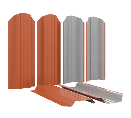 Металлоштакетник для забора П-образный Широкий в Актобе